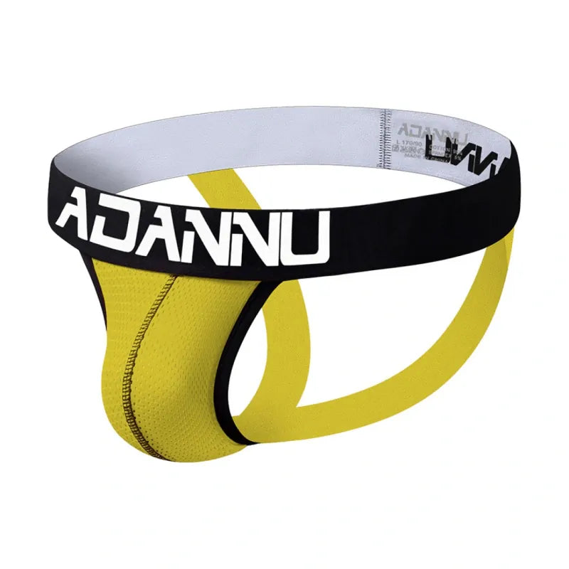 Adannu Underwear ADANNU Men's Sexy Jockstrap AD139 | Mesh Breathable Low-Rise