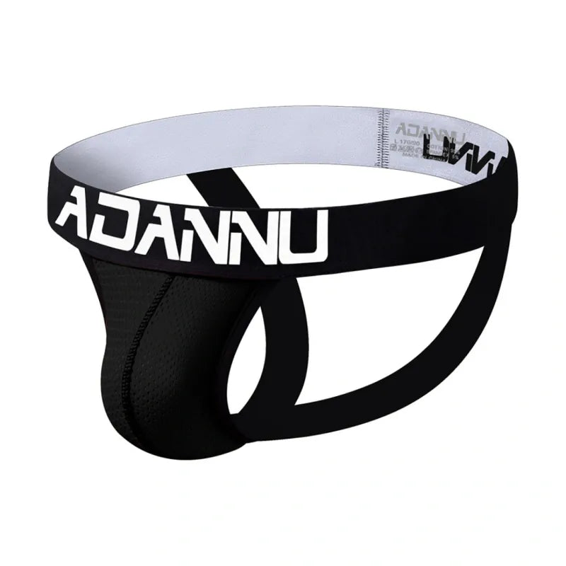 Adannu Underwear ADANNU Men's Sexy Jockstrap AD139 | Mesh Breathable Low-Rise