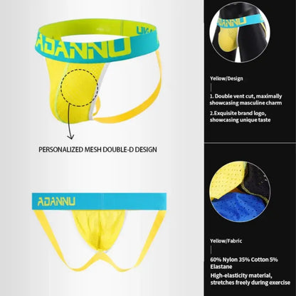 Adannu Underwear Men's Mesh Jockstrap AD154