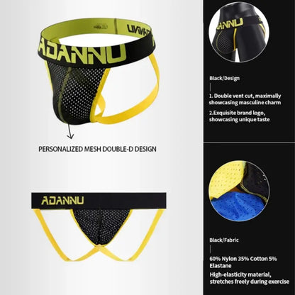 Adannu Underwear Men's Mesh Jockstrap AD154