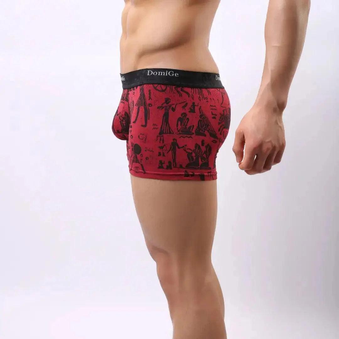 Bamboo Fiber Mid-Rise Trunks with Moisture-Wicking Male Underwear - His Inwear