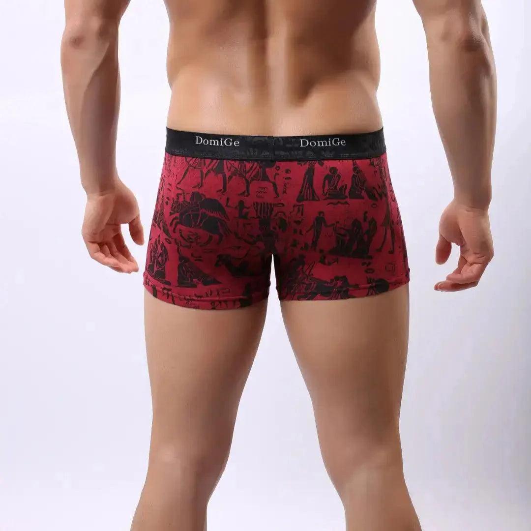 Bamboo Fiber Mid-Rise Trunks with Moisture-Wicking Male Underwear - His Inwear