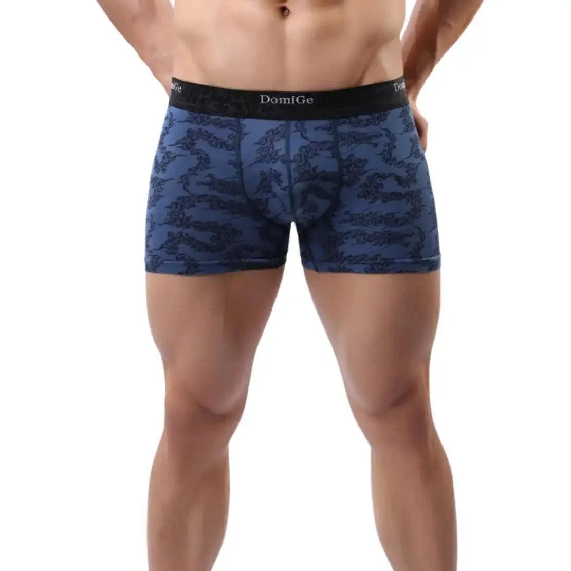 Bamboo Fiber Mid-Rise Trunks with Moisture-Wicking Male Underwear - His Inwear