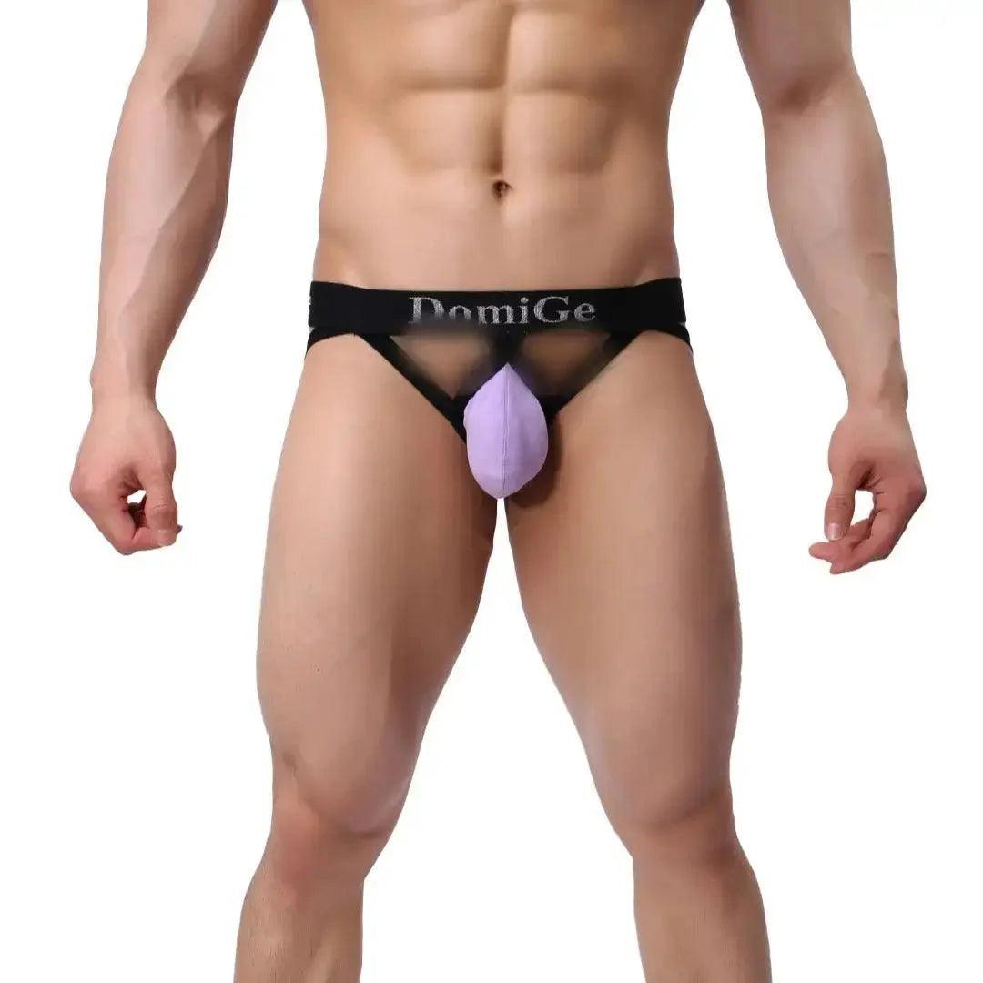 Bold Men's Cotton-Lycra Jockstrap with 3D Shield Cut and W-Shape Allure Male Underwear - His Inwear