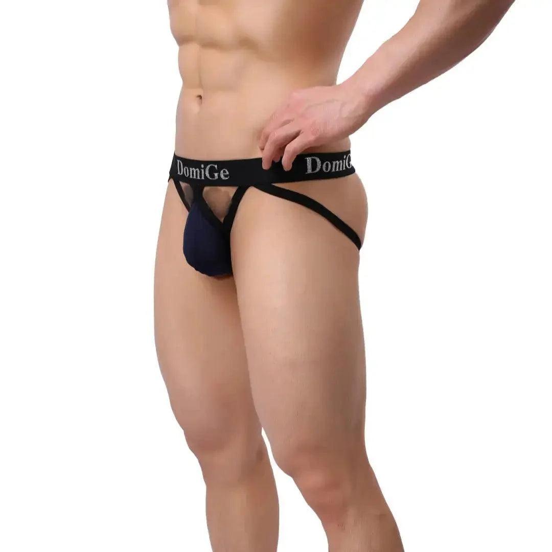 Bold Men's Cotton-Lycra Jockstrap with 3D Shield Cut and W-Shape Allure Male Underwear - His Inwear