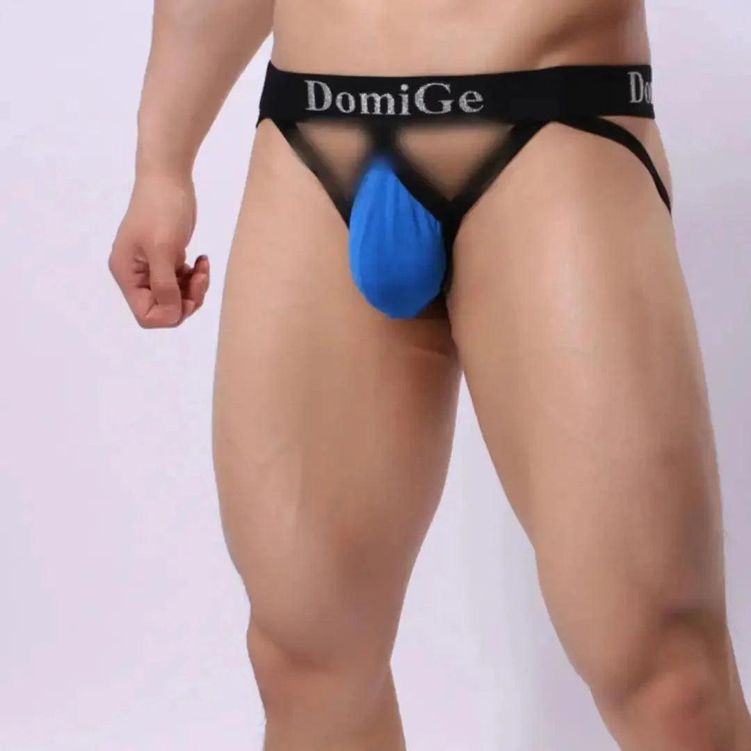 Bold Men's Cotton-Lycra Jockstrap with 3D Shield Cut and W-Shape Allure Male Underwear - His Inwear