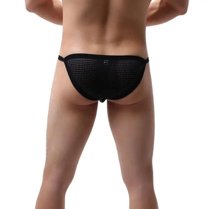 Breathable Mesh Male Underwear: Men's 3D Briefs with Seamless Elastic Edges Briefs for Man - His Inwear