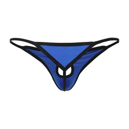 Charming Butterfly Antenna Male G-String Thong with Front Opening and Minimal Back Coverage - His Inwear