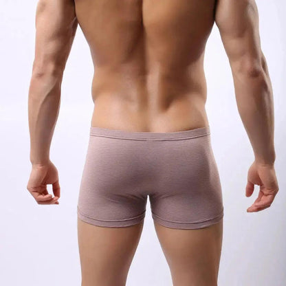 Compression Boxers in Light Brown Jockey Male Underwear - His Inwear