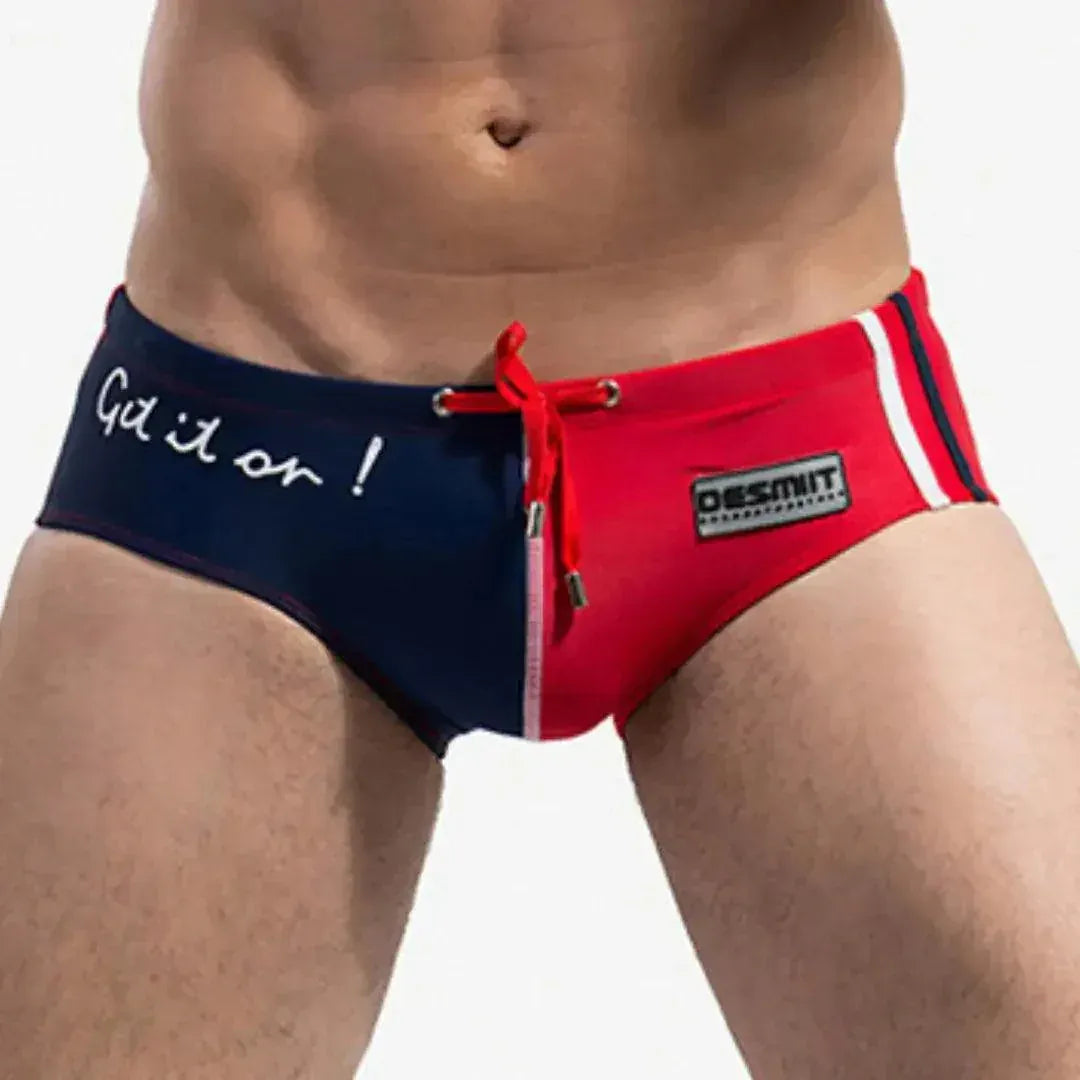 Desmiit Desmiit Low-Rise Swim Trunks for Men - Quick-Dry Board Shorts