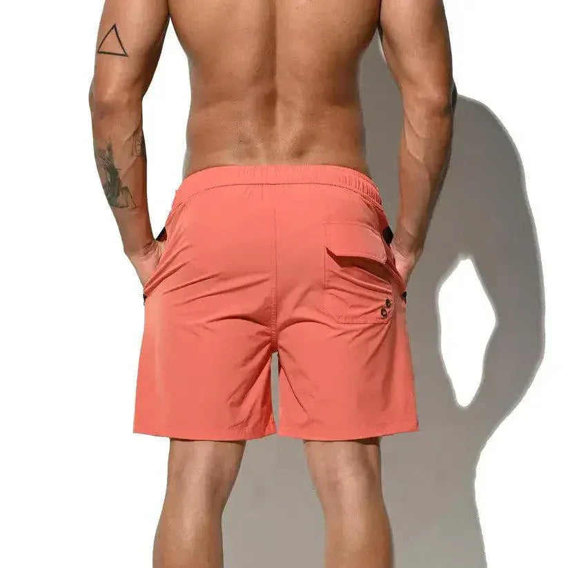 Desmiit Desmiit Men's Elastic Board Shorts - Solid Swim & Sports Shorts