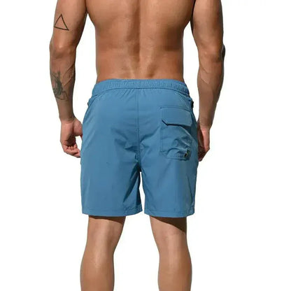 Desmiit Desmiit Men's Elastic Board Shorts - Solid Swim & Sports Shorts