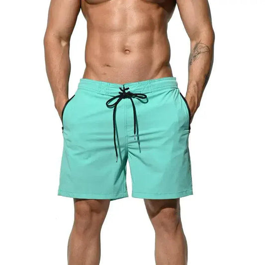 Desmiit Desmiit Men's Elastic Board Shorts - Solid Swim & Sports Shorts