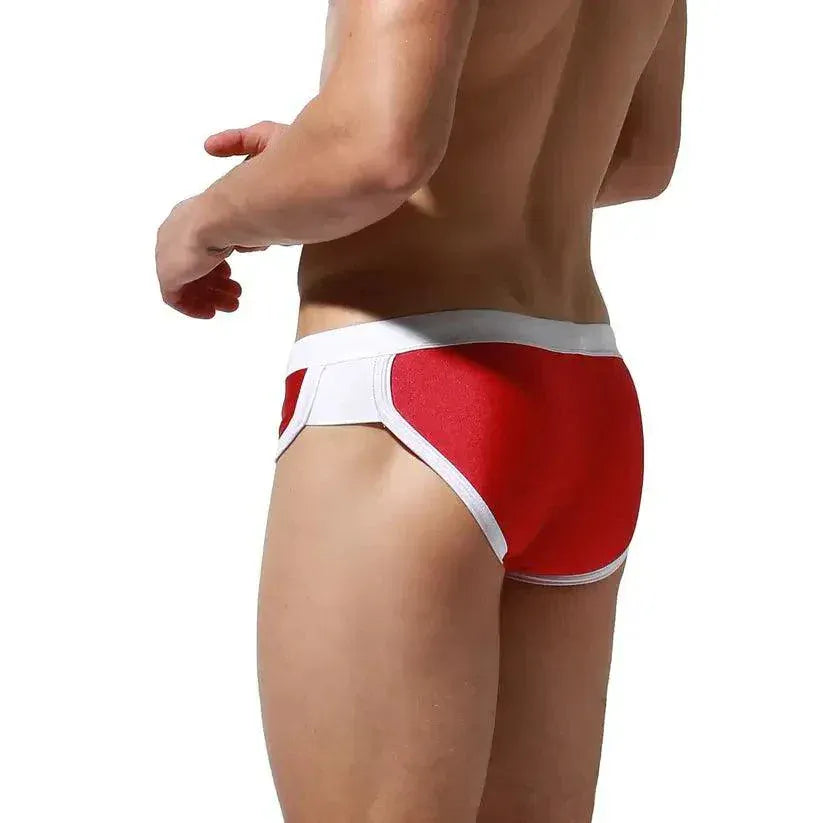 Desmiit DESMIIT Men's Low Waist Swim Briefs with Removable Pad Bikini
