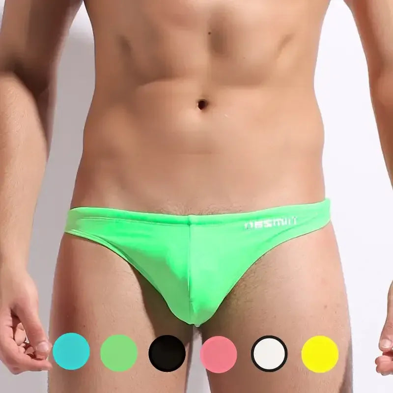 Desmiit Desmiit Men's Sexy Swim Briefs - Multicolor Bikini-Swimwear