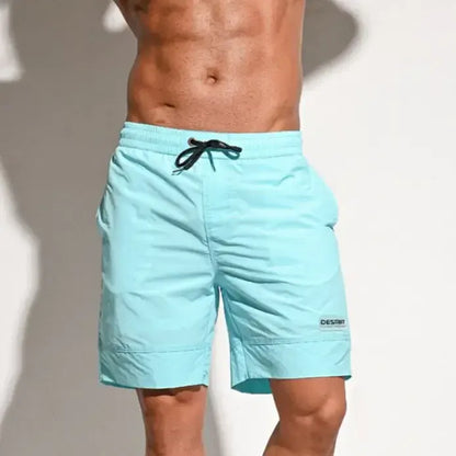 Desmiit Desmiit Men's Solid Color Loose Fit Board Shorts