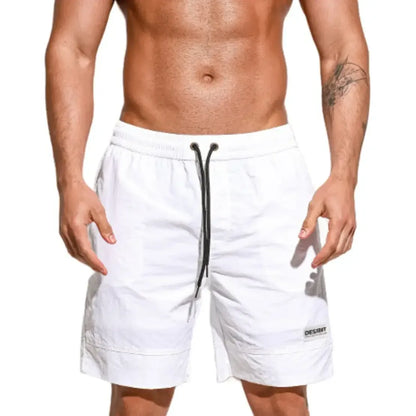 Desmiit Desmiit Men's Solid Color Loose Fit Board Shorts
