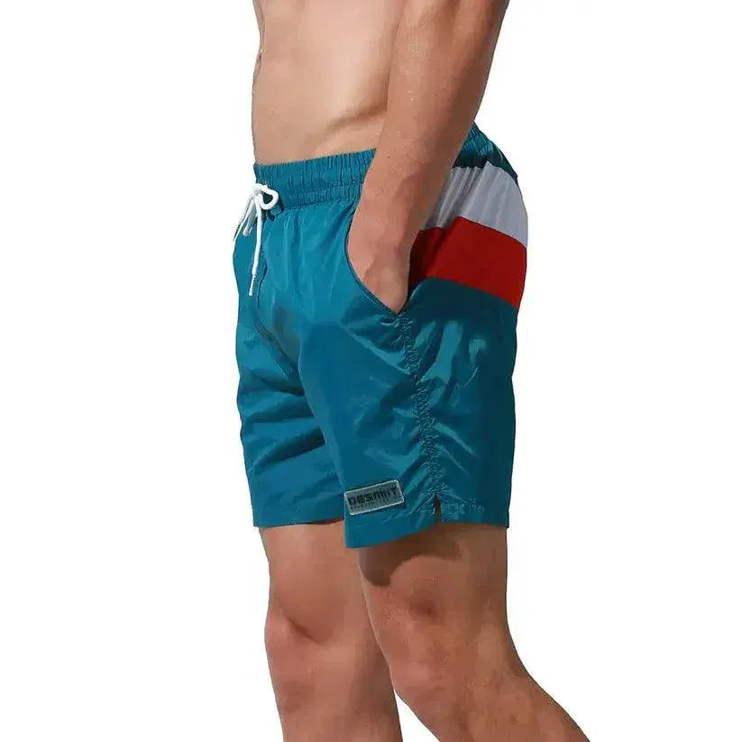 Desmiit Men's Beach Shorts - Stylish Gym Shorts for Active Men