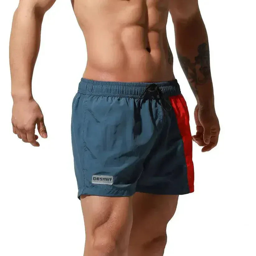Desmiit Men's Geometric Stitching Board Shorts Swim & Sports Wear