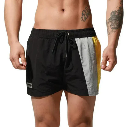Desmiit Men's Geometric Stitching Board Shorts Swim & Sports Wear