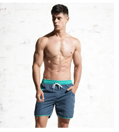 Desmiit Men's Loose Quick-Dry Beach Board Shorts Sporty Nylon Shorts
