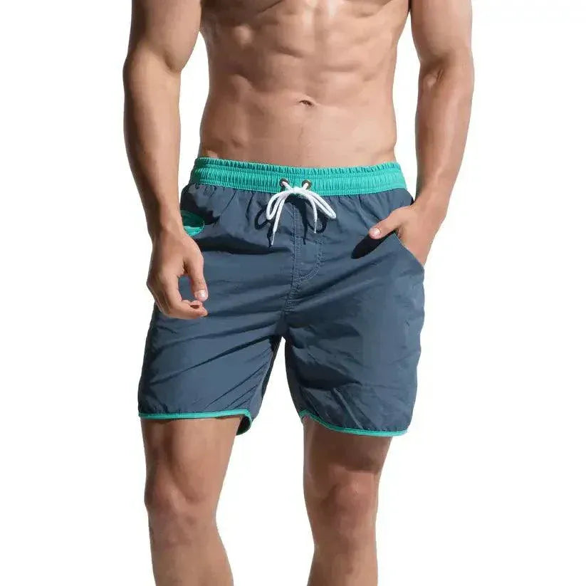 Desmiit Men's Loose Quick-Dry Beach Board Shorts Sporty Nylon Shorts