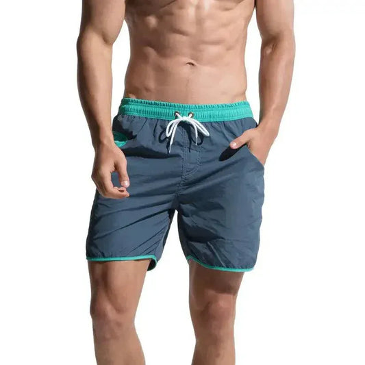 Desmiit Men's Loose Quick-Dry Beach Board Shorts Sporty Nylon Shorts