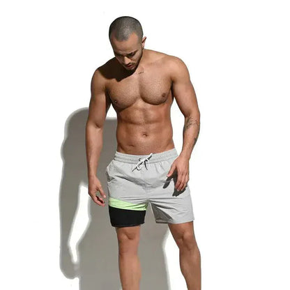 Desmiit Men's Swimming Beach Shorts for Guys Running Shorts