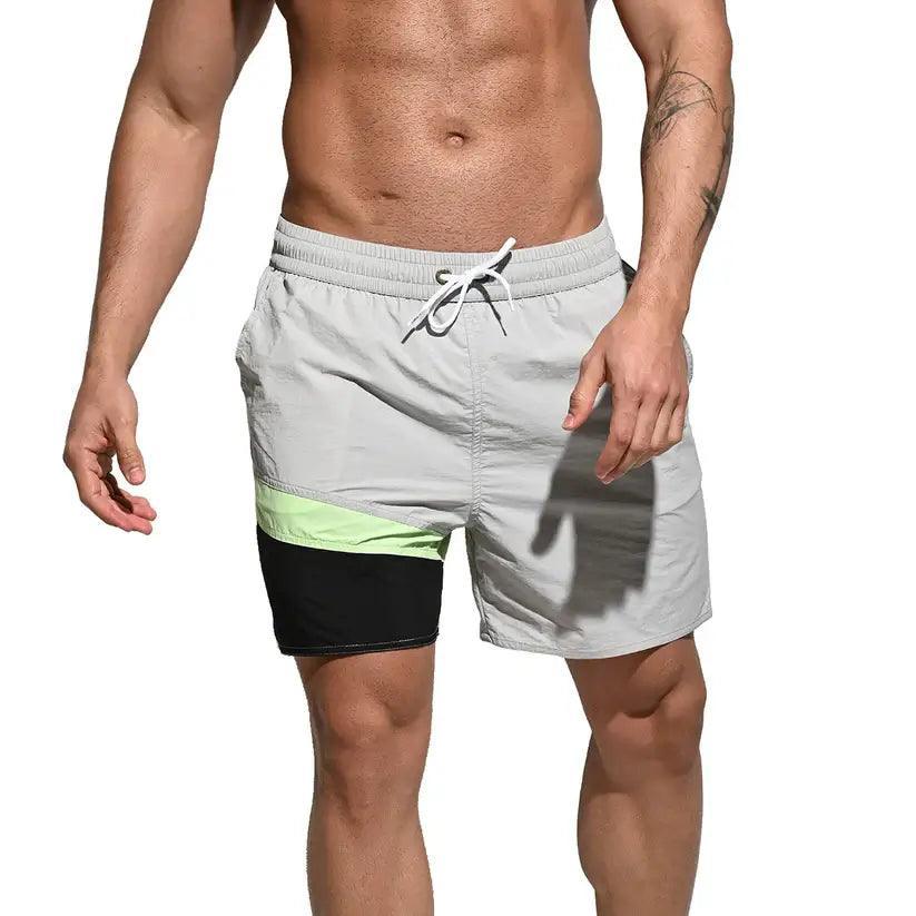 Desmiit Men's Swimming Beach Shorts for Guys Running Shorts