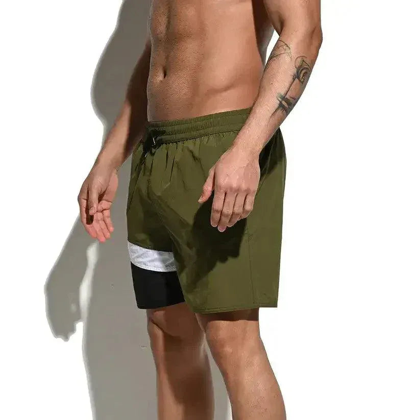 Desmiit Men's Swimming Beach Shorts for Guys Running Shorts