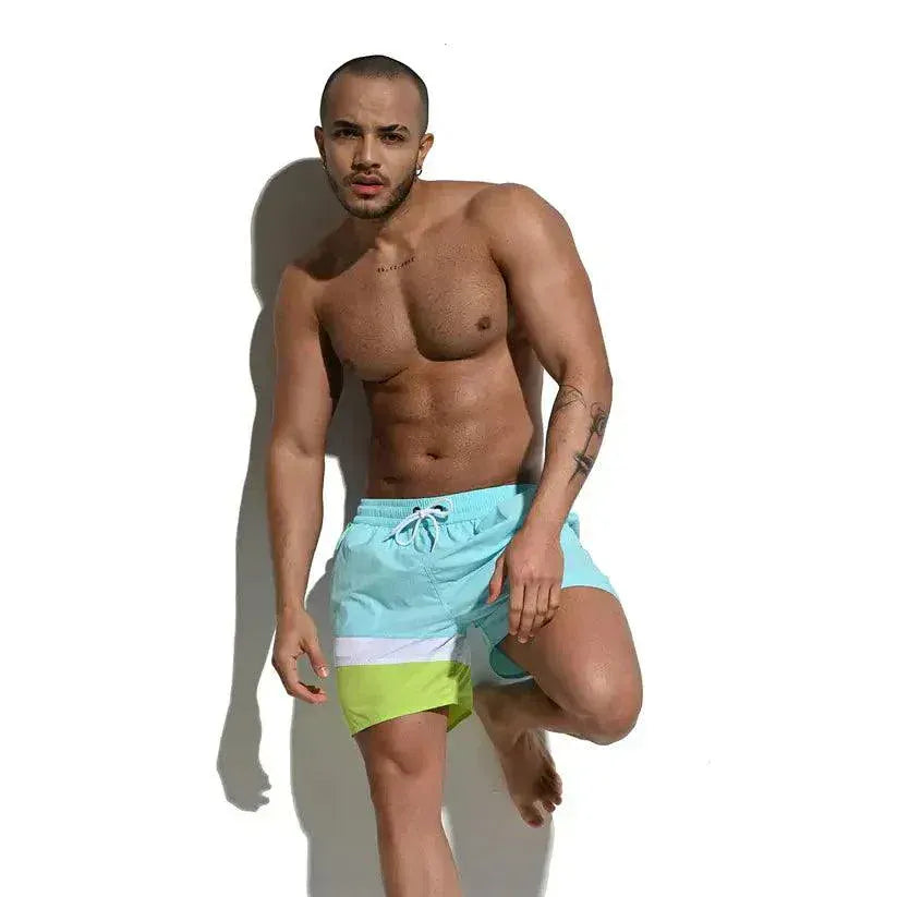 Desmiit Men's Swimming Beach Shorts for Guys Running Shorts