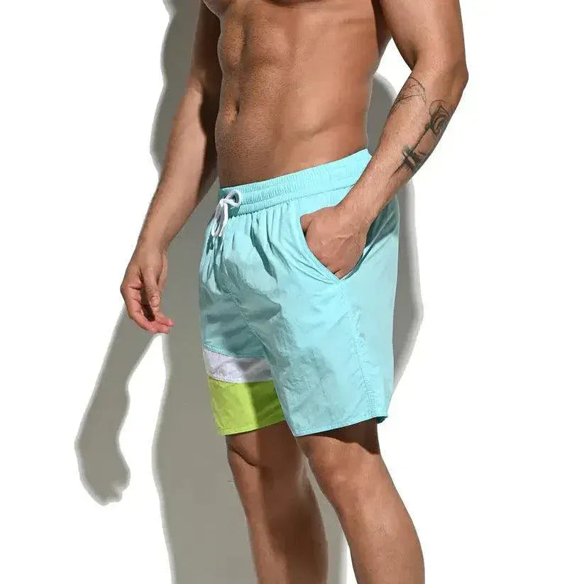 Desmiit Men's Swimming Beach Shorts for Guys Running Shorts