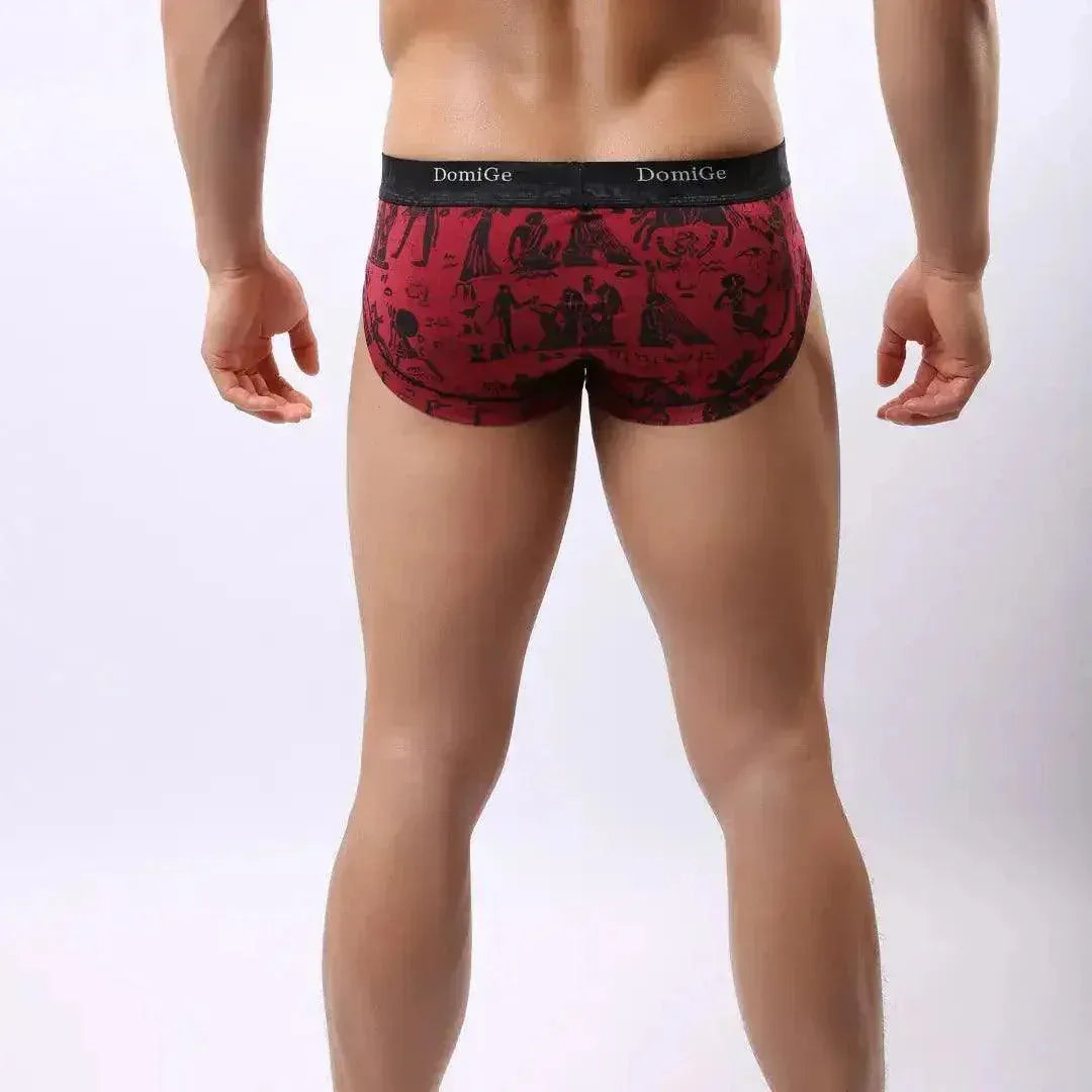 DomiGe DomiGe Bamboo Men's Mid-Waist Briefs Undies for Men