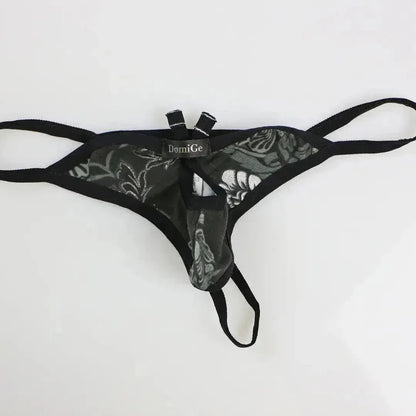 DomiGe DomiGe Charming Butterfly Antenna Male G-String Thong with Front Opening