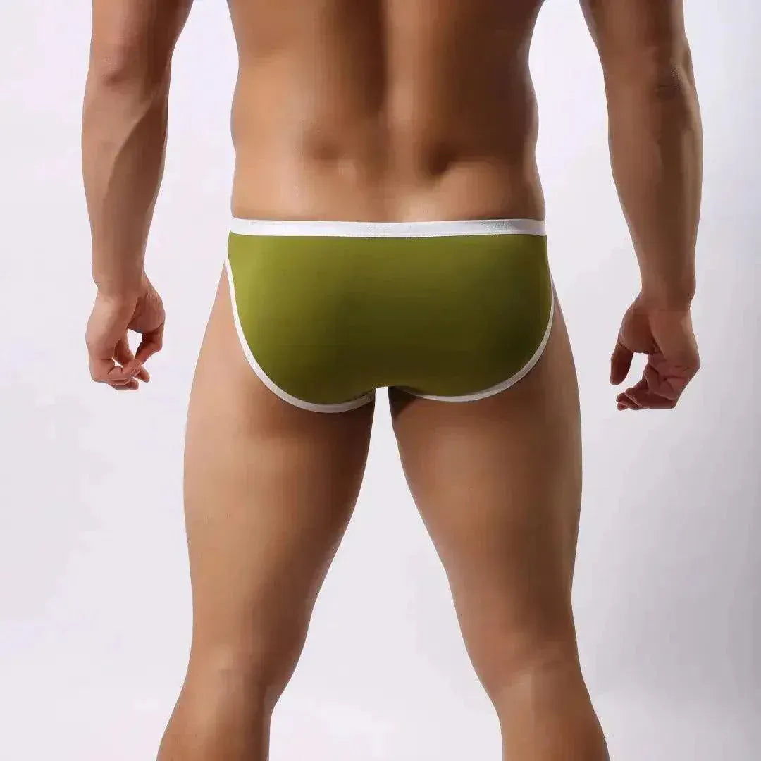 DomiGe DomiGe Male Ice Silk Briefs Seamless Rear Sexy Underwear