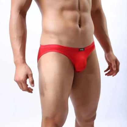 DomiGe DomiGe Male Ice Silk Briefs Seamless Rear Sexy Underwear