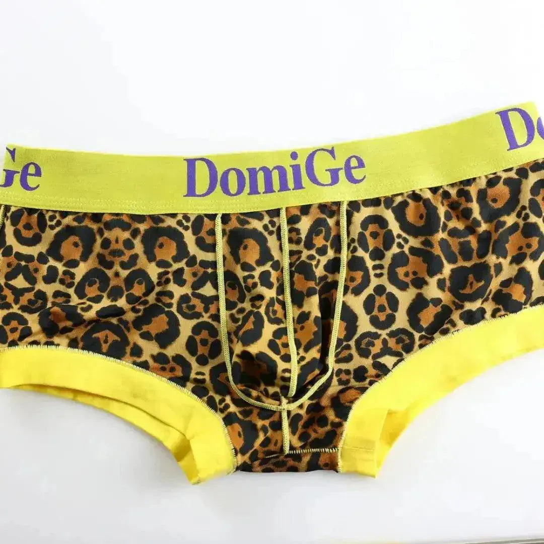 DomiGe DomiGe Male Low-Rise Trunks Sexy Leopard Undies for Men