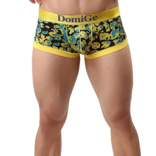 DomiGe DomiGe Male Low-Rise Trunks Sexy Leopard Undies for Men