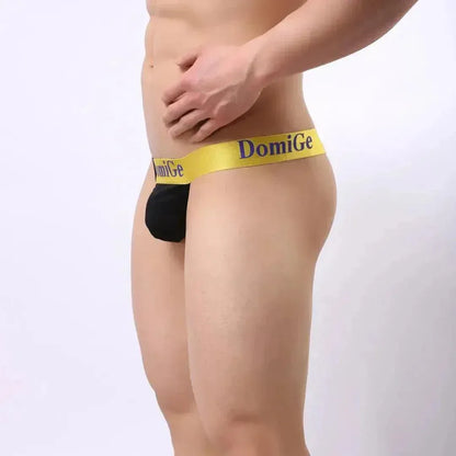 DomiGe DomiGe Male T-Back Adjustable Waistband Thong For Men