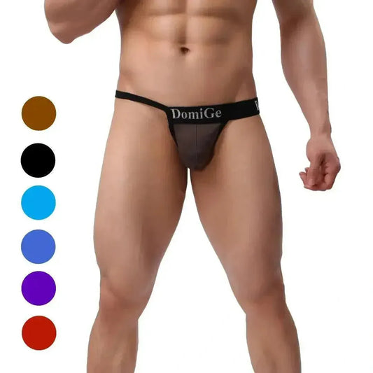 DomiGe DomiGe Male T-Back Adjustable Waistband Thong For Men