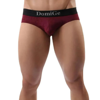 DomiGe DomiGe Men's Bamboo Fiber Briefs Foral Letter Print Pouch Undies for Men