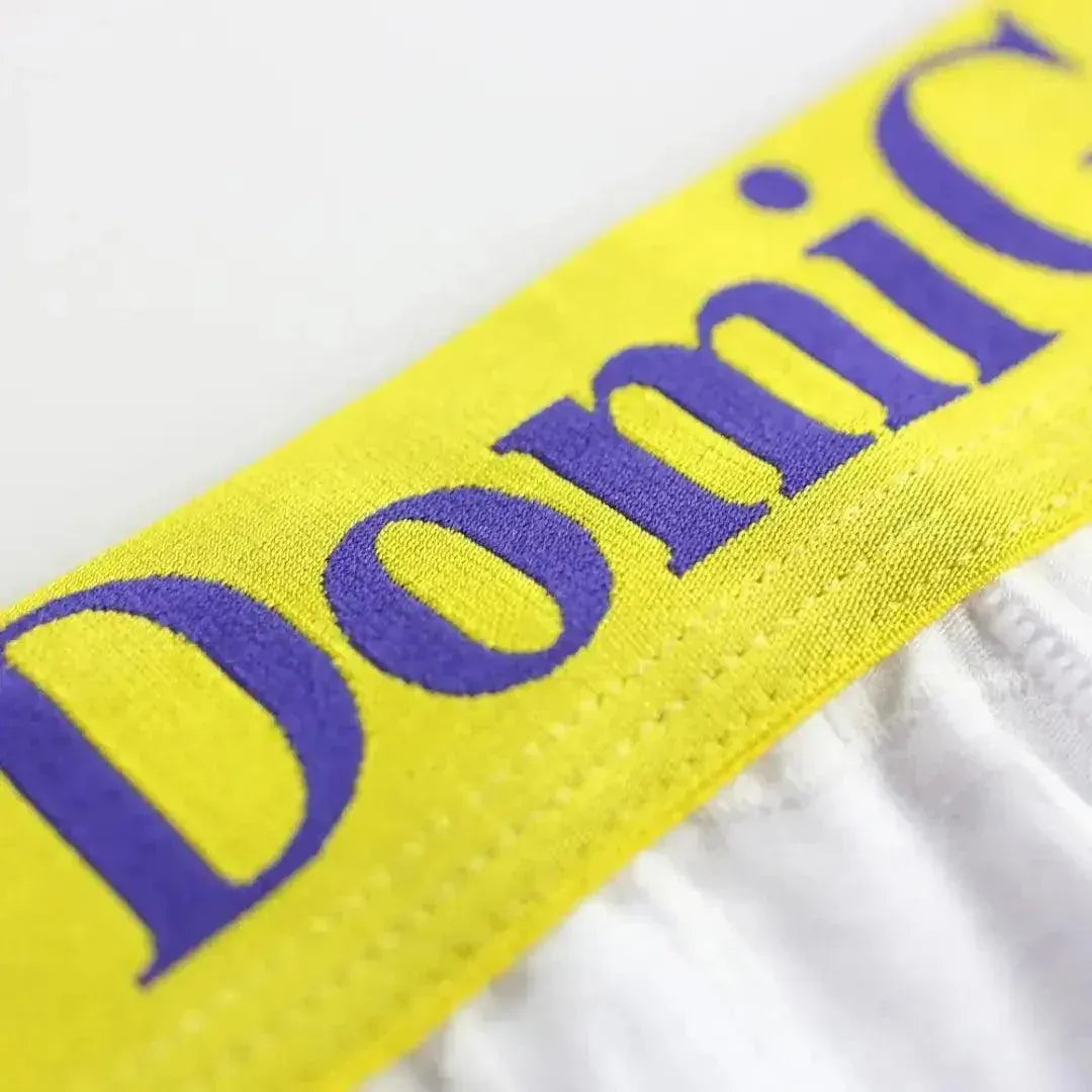 DomiGe DomiGe Men's Bamboo Fiber Briefs Foral Letter Print Pouch Undies for Men