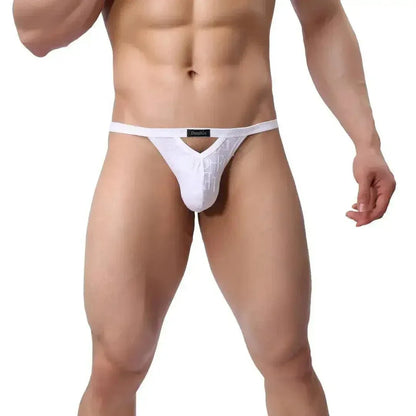 DomiGe DomiGe Men's Bamboo Fiber V-Cut Thong T-Back Male Underwear