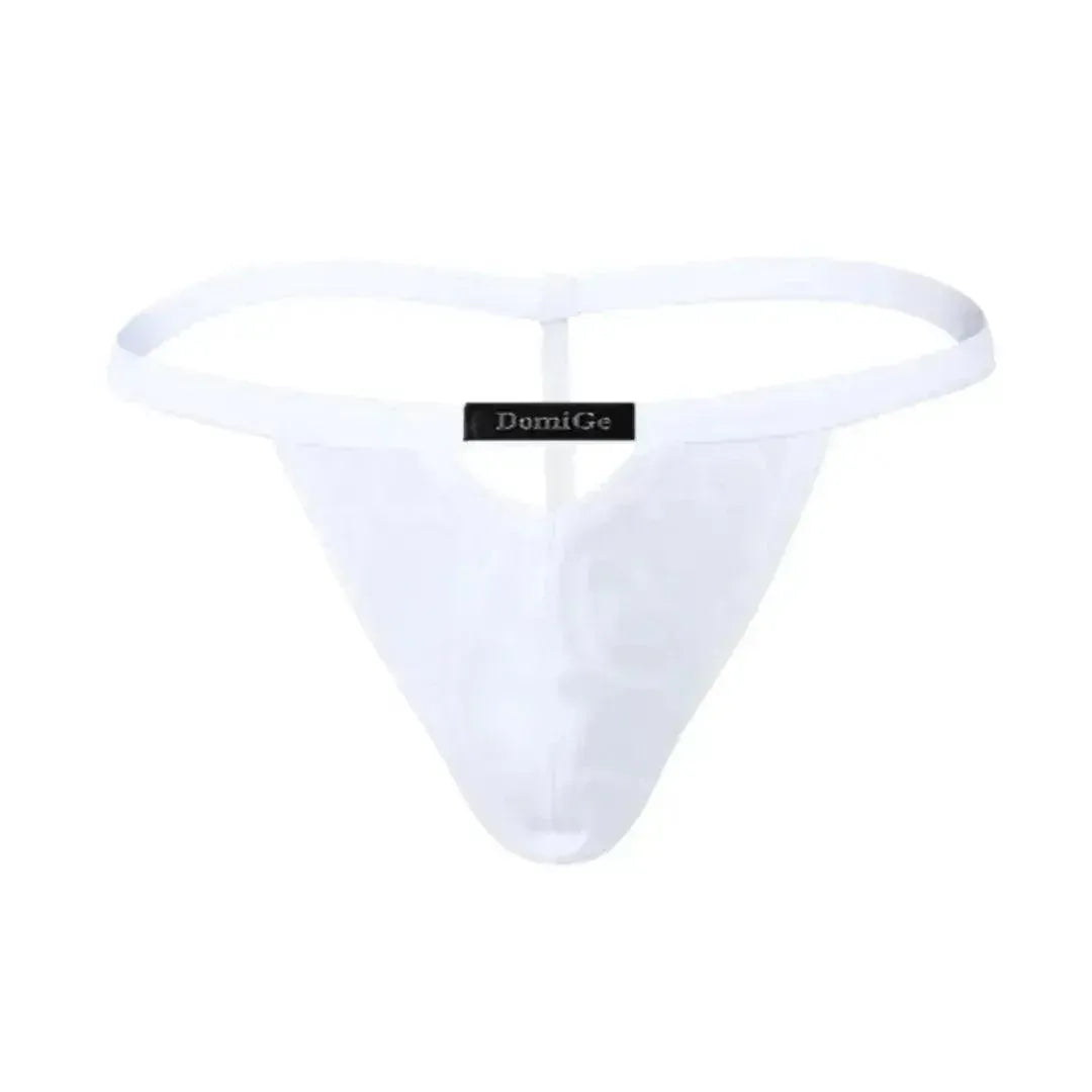 DomiGe DomiGe Men's Bamboo Fiber V-Cut Thong T-Back Male Underwear