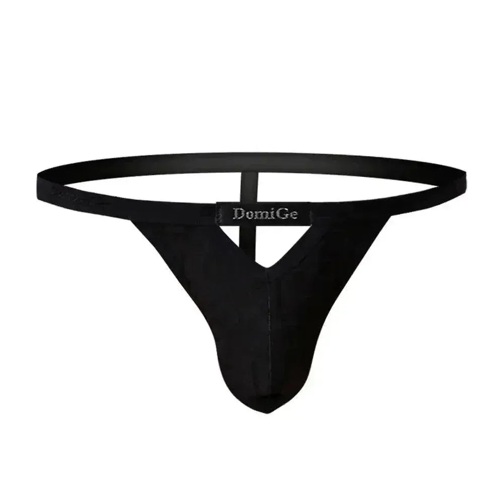 DomiGe DomiGe Men's Bamboo Fiber V-Cut Thong T-Back Male Underwear