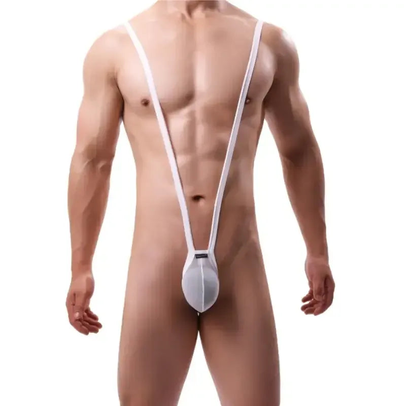 DomiGe DomiGe Men’s Bodysuit Thong – Sleek G-String Sling Bikini Harness, Sexy Underwear
