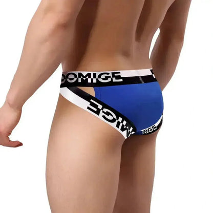DomiGe DomiGe Men's Briefs Silver Logo Waistband: Comfort and Style Male Underwear