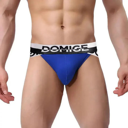 DomiGe DomiGe Men's Briefs Silver Logo Waistband: Comfort and Style Male Underwear
