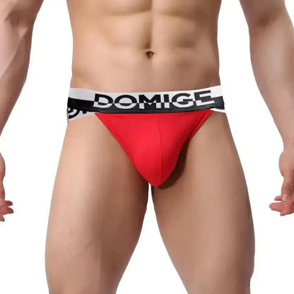 DomiGe DomiGe Men's Briefs Silver Logo Waistband: Comfort and Style Male Underwear