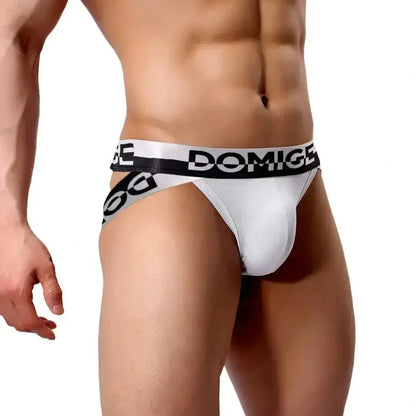 DomiGe DomiGe Men's Briefs Silver Logo Waistband: Comfort and Style Male Underwear